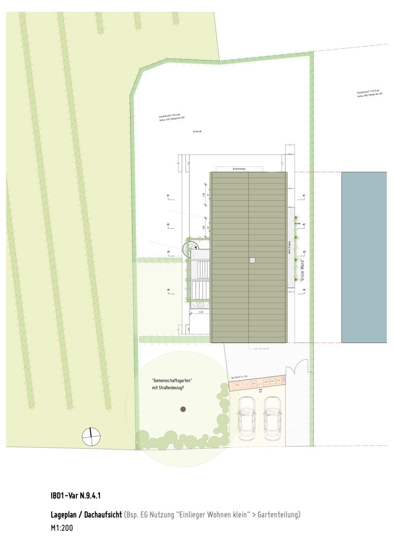 cocage design - Lageplan / Dachaufsicht